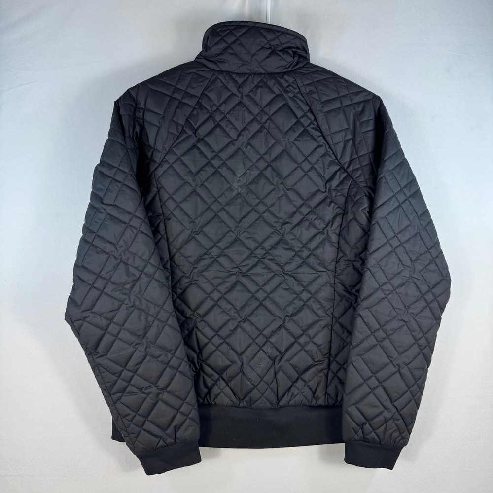 The North Face Womens XS Black Quilted Full Zip Jacket Diamond Pattern Insulated - Picture 2 of 7